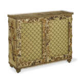 A REGENCY GILT-METAL-MOUNTED CREAM AND POLYCHROME-JAPANNED SIDE CABINET - photo 3