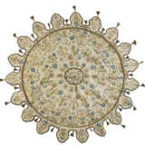 AN ITALIAN EMBROIDERED SILK PARASOL COVER - photo 1