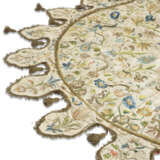 AN ITALIAN EMBROIDERED SILK PARASOL COVER - фото 5