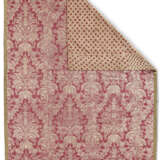 A FRENCH SILK LAMPAS 'LACE' PATTERN COVERLET - photo 3