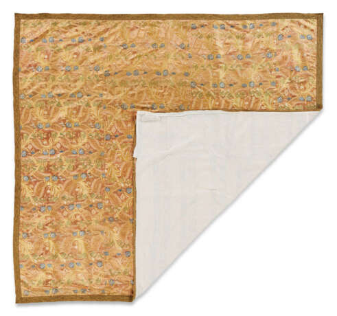 TWO FRENCH SILK BROCADE COVERLETS - Foto 6
