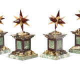 A SET OF FOUR SPECIMEN MARBLE ORNAMENTS - фото 4