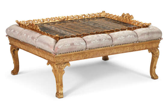A NORTH EUROPEAN GILTWOOD AND HARDSTONE LOW TABLE - photo 2