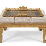 A NORTH EUROPEAN GILTWOOD AND HARDSTONE LOW TABLE - фото 4