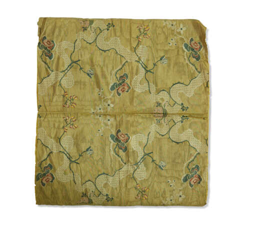 A GROUP OF SEVEN ENGLISH OR CONTINENTAL LIGHT GREEN SILKS - photo 28
