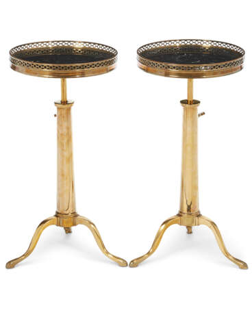 A PAIR OF FRENCH GILT-METAL OCCASIONAL TABLES - фото 7