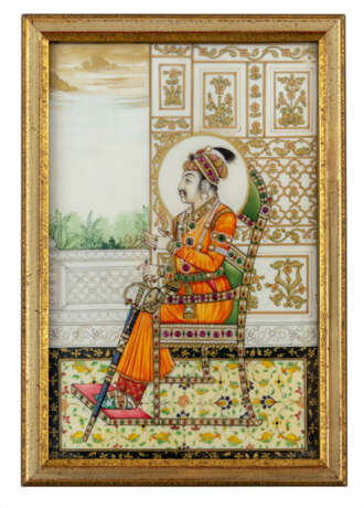 Kostbare Miniatur eines indischen Herrschers - фото 1