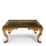 A LOUIS XV STYLE BLACK LACQUER AND PARCEL-GILT LOW TABLE - фото 1