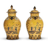 A PAIR OF BERLIN FAYENCE LAQUERED VASES AND COVERS - photo 4