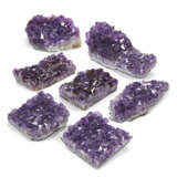 A GROUP OF SEVEN AMETHYST GEODES - photo 1