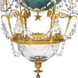 AN EMPIRE CUT-GLASS MOUNTED ORMOLU AND TOLE-PEINTE EIGHTEEN-LIGHT CHANDELIER - photo 3
