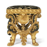 A PAIR OF GEORGE II EBONIZED AND PARCEL-GILT STOOLS - photo 4