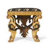 A PAIR OF GEORGE II EBONIZED AND PARCEL-GILT STOOLS - фото 5
