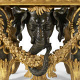 A PAIR OF GEORGE II EBONIZED AND PARCEL-GILT STOOLS - фото 6