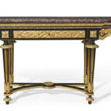 A PAIR OF LATE LOUIS XV ORMOLU-MOUNTED EBONY CONSOLE TABLES - фото 10
