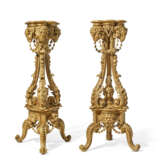 A PAIR OF GEORGE III GILTWOOD TORCH&#200;RES - photo 4