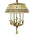 AN EMPIRE SILVER-GILT SIX-LIGHT BOUILLOTTE LAMP - Auktionsarchiv