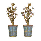 A RARE PAIR OF CHINESE IMPERIAL CLOISONN&#201; AND CHAMPLEV&#201; ENAMEL LINGZHI JARDINI&#200;RES - photo 2