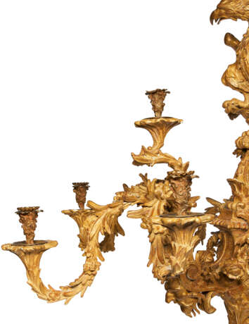 A GEORGE II GILTWOOD AND GILT-BRONZE CHANDELIER - photo 8