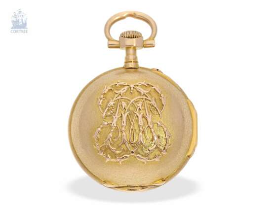 Taschenuhr/Anhängeuhr: sehr seltene und außergewöhnliche Damenuhr im Louis XVI-Stil, signiert Breguet No.3555, ca.1875 - Foto 7