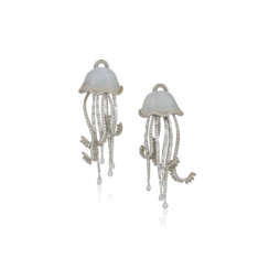 MICHELE DELLA VALLE OPAL AND DIAMOND JELLYFISH EARRINGS