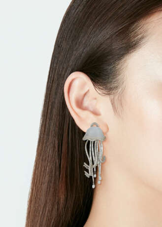 MICHELE DELLA VALLE OPAL AND DIAMOND JELLYFISH EARRINGS - photo 2