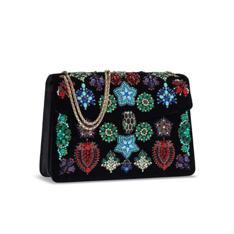 A LIMITED EDITION BLACK VELVET EMBELLISHED SERPENTI WITH PERMABRASS HARDWARE - photo 2