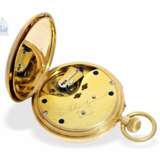 Taschenuhr: schwere englische Beobachtungsuhr mit anhaltbarer Zentralsekunde, Chronometermacher des königlichen Observatoriums London, Sir John Bennett No. 11348, London 1894 - photo 4