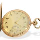 Taschenuhr: interessantes Konvolut von 4 goldenen Taschenuhren, darunter eine schwere IWC Goldsavonnette von 1895 - фото 1