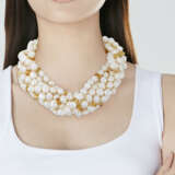 BAROQUE CULTURED PEARL AND CITRINE MULTI-STRAND NECKLACE - фото 2