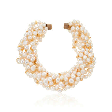 BAROQUE CULTURED PEARL AND CITRINE MULTI-STRAND NECKLACE - фото 4