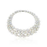 BAROQUE CULTURED PEARL AND DIAMOND NECKLACE - фото 1