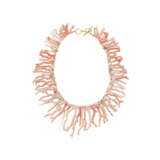 CORAL AND CULTURED PEARL NECKLACE - Foto 1