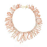 CORAL AND CULTURED PEARL NECKLACE - Foto 3
