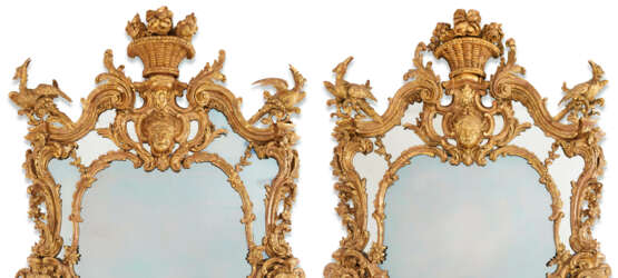 A PAIR OF GEORGE II GILTWOOD PIER MIRRORS - фото 4