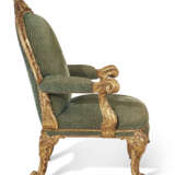 A GEORGE II GILTWOOD ARMCHAIR OF MONUMENTAL PROPORTIONS - фото 2
