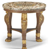 A REGENCY BRONZED AND PARCEL-GILT CENTER TABLE - photo 1