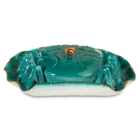 A CHINESE EXPORT PORCELAIN TURQUOISE-GLAZED CRAB TUREEN AND COVER - Foto 7