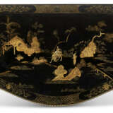 A PAIR OF GEORGE III GILT-METAL-MOUNTED CHINESE BLACK AND GILT-LACQUER AND JAPANNED COMMODES - photo 3