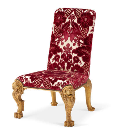 A PAIR OF GEORGE II GILTWOOD SIDE CHAIRS - photo 3