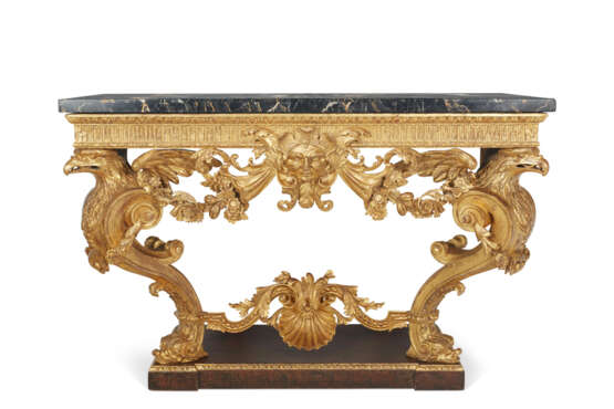 A PAIR OF GEORGE II GILTWOOD PIER TABLES - фото 5