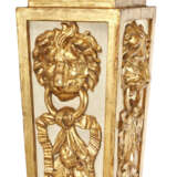 A PAIR OF GEORGE II PARCEL-GILT AND WHITE-PAINTED PEDESTALS - photo 3