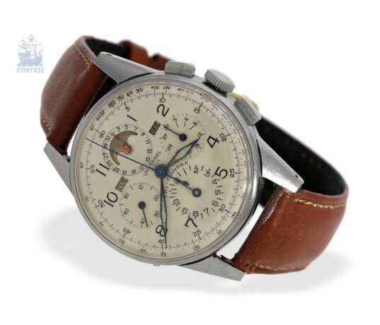 Armbanduhr: seltener Universal Genève Chronograph "Tri-Compax" Ref. 22258, ca.1945 - фото 1
