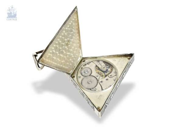 Taschenuhr: seltene Freimaurer-Taschenuhr, Tempor Watch Co., Schweiz um 1930, Silber/Emaille-Gehäuse von Holy Frères - фото 5