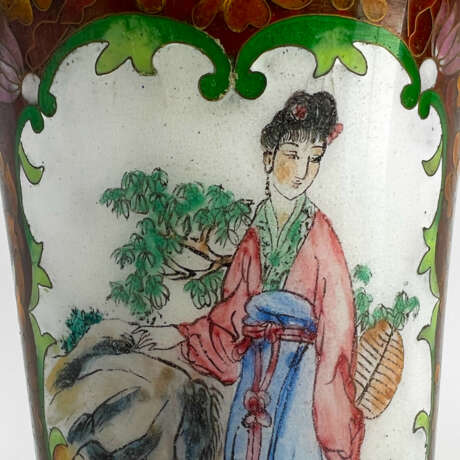 Vase “Mura”, Enamel, Cloisonne, China, 1920 - photo 6