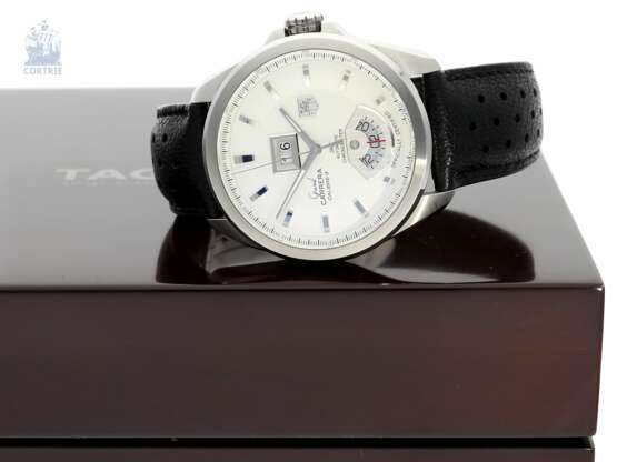Armbanduhr: großes Tag Heuer Automatic-Chronometer Grand Carrera GMT Kaliber 8, Ref.WAF5112 mit Originalbox und Originalpapieren - фото 1