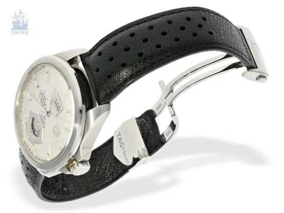 Armbanduhr: großes Tag Heuer Automatic-Chronometer Grand Carrera GMT Kaliber 8, Ref.WAF5112 mit Originalbox und Originalpapieren - фото 2
