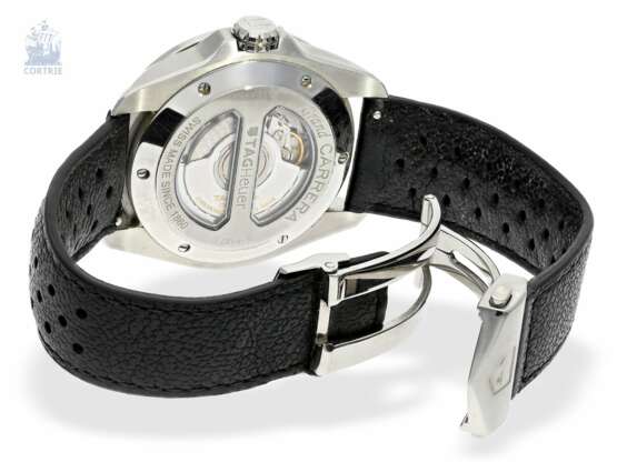 Armbanduhr: großes Tag Heuer Automatic-Chronometer Grand Carrera GMT Kaliber 8, Ref.WAF5112 mit Originalbox und Originalpapieren - photo 3