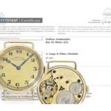 Armbanduhr: frühe und äußerst seltene Armbanduhr von A. Lange & Söhne Glashütte, Baujahr 1924, mit Stammbuchauszug - Foto 1
