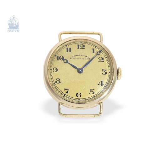 Armbanduhr: frühe und äußerst seltene Armbanduhr von A. Lange & Söhne Glashütte, Baujahr 1924, mit Stammbuchauszug - photo 5